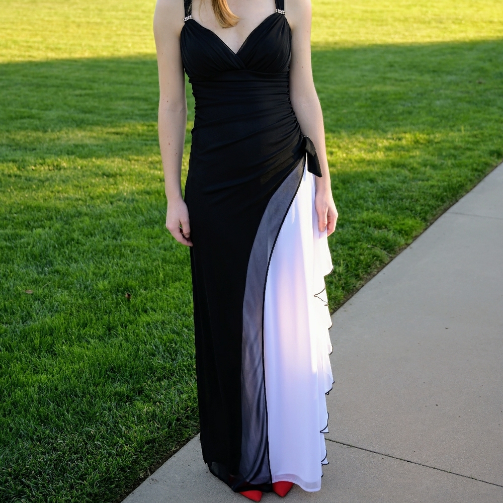 Black and White Prom Dress